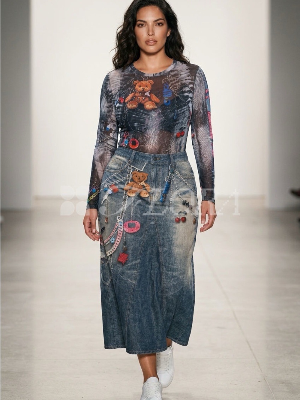Denim Bear skirt